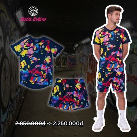 Bộ thể thao tennis Bidi Badu Wild Arts Tee Dark Blue