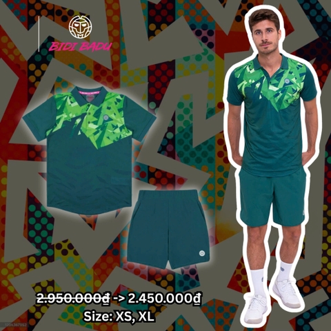 Bộ thể thao tennis Bidi Badu Spike Polo Dark Green 2024