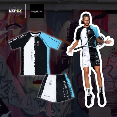 Bộ thể thao Marc De Paw Brush stroke CB Azure