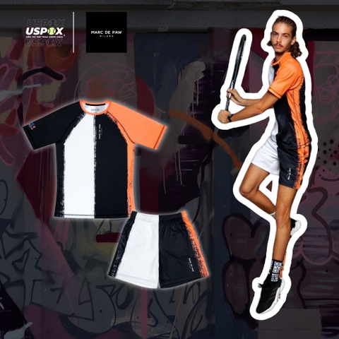 Bộ thể thao Marc De Paw Color-blocked White Orange