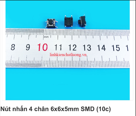 Nút nhấn 4 chân 6x6x5mm SMD (gói 10c) RK-90