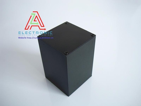 Vỏ hộp nhôm DIY BRZHiFi 8125 56x56x80mm thân màu đen