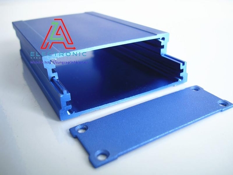 Vỏ hộp nhôm DIY BRZHiFi 8248 65x22x100mm màu xanh