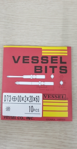 Đầu bắn vít VESSLER D73+00*2*20*60 G5-B9