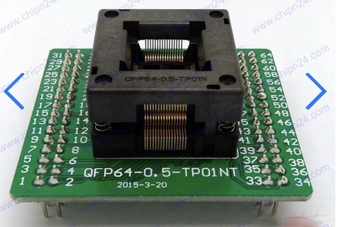 Đế nạp QFP64-0.5-TP01NT HK-323-2