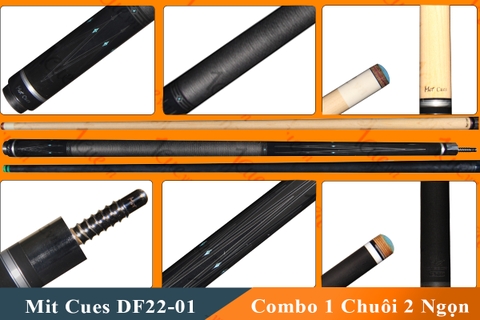 Cơ, Gậy Bi-a Mit Cues DF22-01 02 Ngọn (Ngọn Nguyên Bản, Ngọn Carbon Rhino)