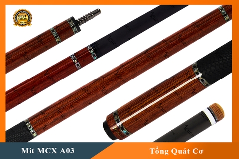 Cơ, Gậy Bi-a Mit Cues MCX-A03 (Ngọn Mit Carbon) | 1Cue.vn