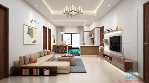 Thiết kế không gian phòng khách theo phong cách hiện đại