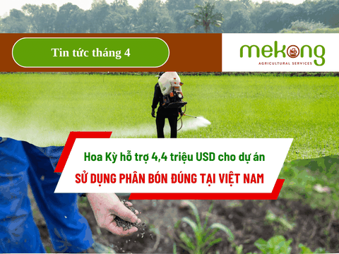 Hoa Kỳ hỗ trợ 4,4 triệu USD cho Dự án sử dụng phân bón đúng tại Việt Nam