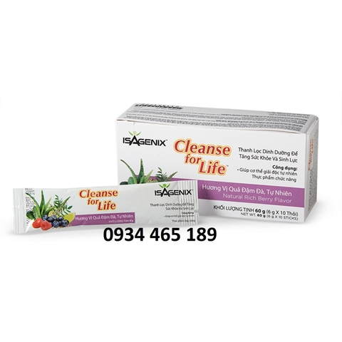 Cleanse For Life Isagenix đào thải, làm sạch cơ thể