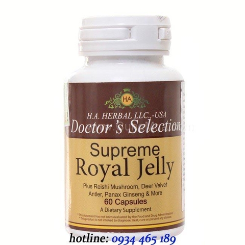 Sữa ong chúa SUPREME ROYAL JELLY