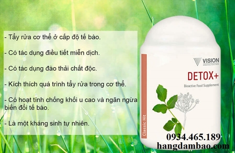 Vision  detox+ đào thải độc tố