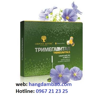 Thực phẩm chức năng Trimegavitals. Siberian linseed oil and omega-3 concentrate