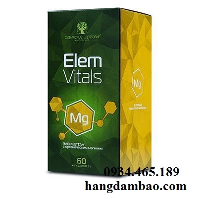 Thực phẩm chức năng Elemvitals Magnesium with Siberian herbs