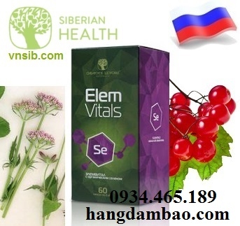 Thực phẩm chức năng Elemvitals Selenium with Siberian herbs
