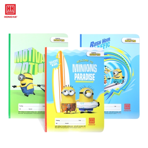 Vở 4 ô ly 80 trang Hồng Hà Minions Fun - 0597