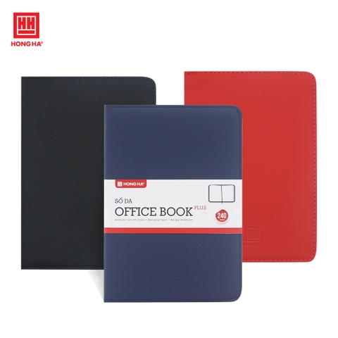 Sổ da A5 Hồng Hà Office book Plus 240 trang - 4635