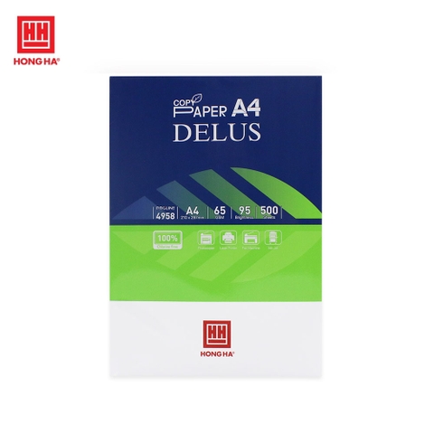 Giấy in A4 Hồng Hà Delus 65 gsm - 4958