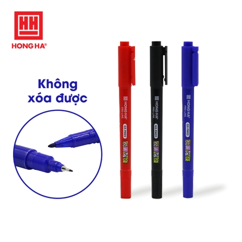 Bút lông dầu 2 đầu không xóa được GX-PM02 Hồng Hà - 6669