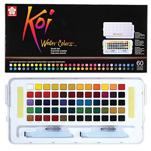 Màu nén Sakura Koi Watercolor 60 màu (Kèm cọ) - 82297