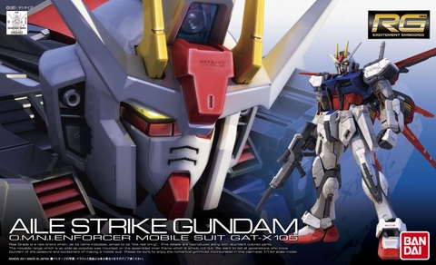 Mô Hình RG Aile Strike Gundam GAT-X105 Bandai 1/144 Real Grade Đồ Chơi Lắp Ráp Anime Nhật