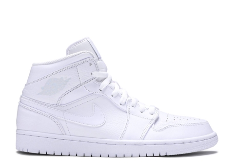 AIR JORDAN 1 MID 'TRIPLE WHITE'