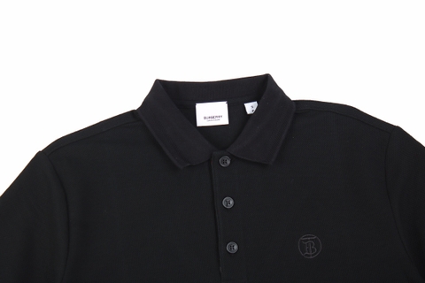 BBR 23ss Small Embroidered Polo Short Sleeves on Chest Black