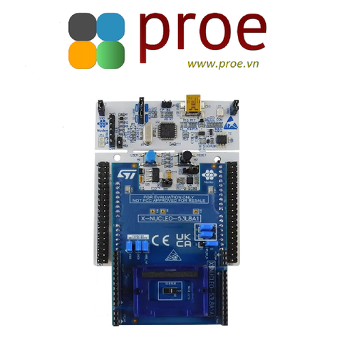 STM32 Nucleo pack with X-NUCLEO-53L8A1 expansion board and NUCLEO-F401RE development board