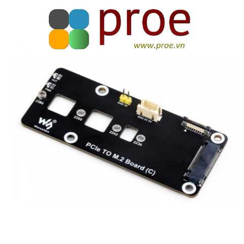 PCIe To M.2 Adapter Board (C) for Raspberry Pi 5, Supports NVMe Protocol M.2 Solid State Drive, High-speed Reading/Writing