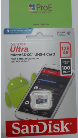 Thẻ nhớ MicroSD SanDisk Ultra 128GB 100MB/s