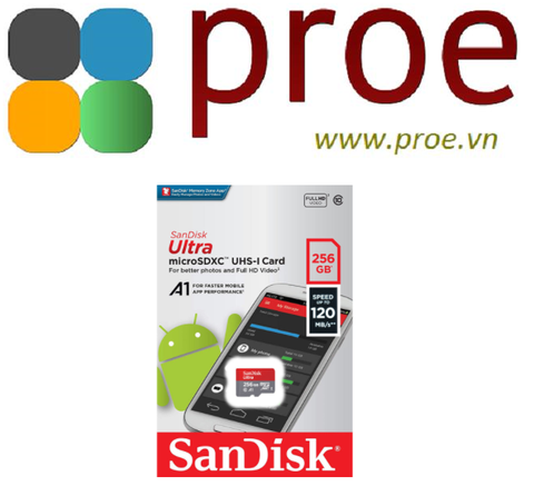 SanDisk Ultra A1 256GB 120MB/s SDSQUA4-256G-GN6MN
