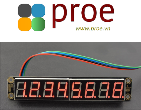 8-Digital LED Segment Display Module (Red)