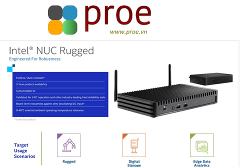 Intel NUC Rugged Chassis Element CMCR1ABA