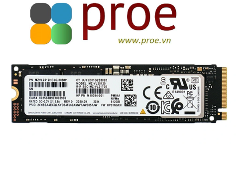 SSD Samsung NVMe PM9A1 M.2 PCIe Gen4 x4 512GB MZ-VL25120