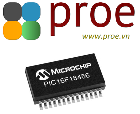 PIC16F18456T-I/SS MCU 8-bit PIC RISC 28KB Flash 3.3V/5V 28-Pin SSOP T/R
