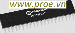 PIC16F887-I/P DIP40 MCU 8BIT 14KB FLASH