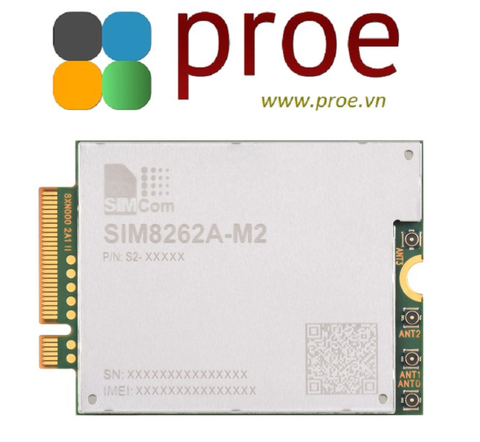 SIM8262A-M2 SIMCom original 5G module, M.2 form factor, Qualcomm Snapdragon X62