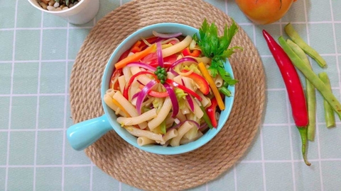 Cách làm nui xào thập cẩm chay thơm ngon, nhanh gọn, đơn giản