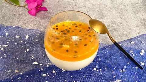 Cách làm panna cotta chanh dây mềm béo chua ngọt