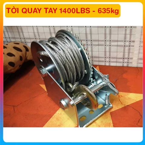 TỜI QUAY TAY 1400LBS TẢI TRỌNG 635KG