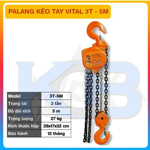 Palang Kéo Tay VITAL 3T-5M