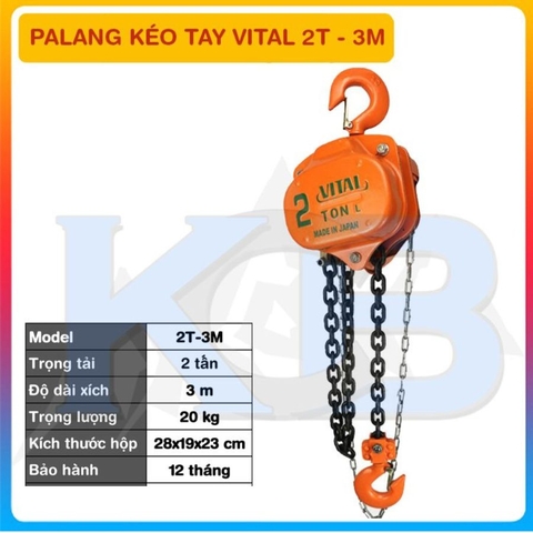 Palang kéo tay VITAL 2T-3M