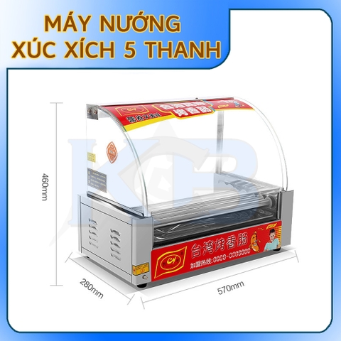 Máy nướng xúc xích điện loại 5 thanh