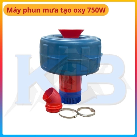 Máy phun mưa tạo oxy hòa tan 750W - Thân nhựa