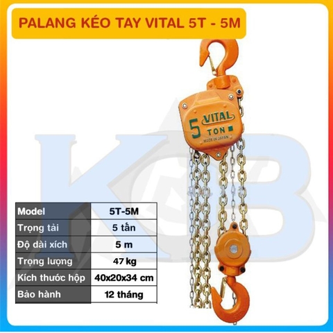 Palang Kéo Tay VITAL 5T-5M