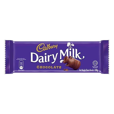 Chocolate sữa Cadbury Dairy Milk 100g (12 bars x 6)