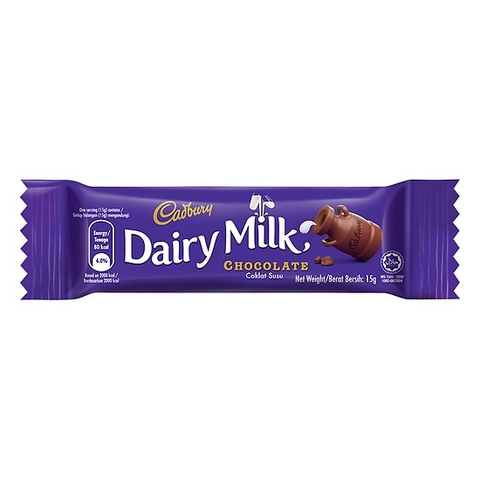 Chocolate sữa Cadbury Dairy Milk 15g (36 bars x 24)