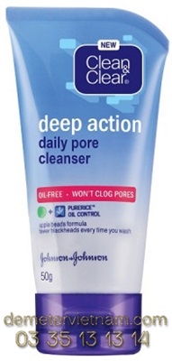 Johnson face wash deep active daily pore clean 50g