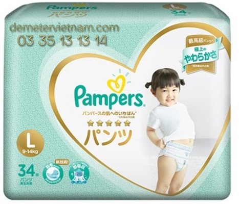 Tã quần Pamper Japan L34x4