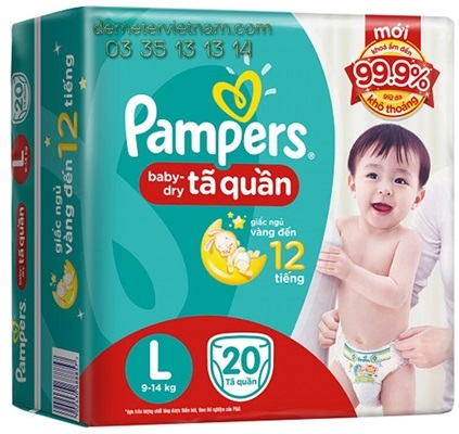 Tã quần Pamper L20x8